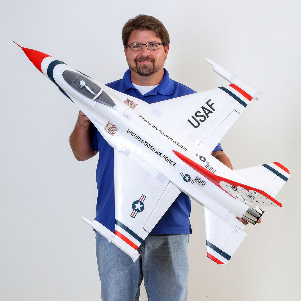 E-flite F-16 Thunderbirds 70mm EDF Jet BNF Basic with AS3X and SAFE Select (EFL178500)