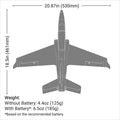 E-flite UMX Viper 30mm EDF Jet BNF Basic with AS3X and SAFE Select (EFLU17750)