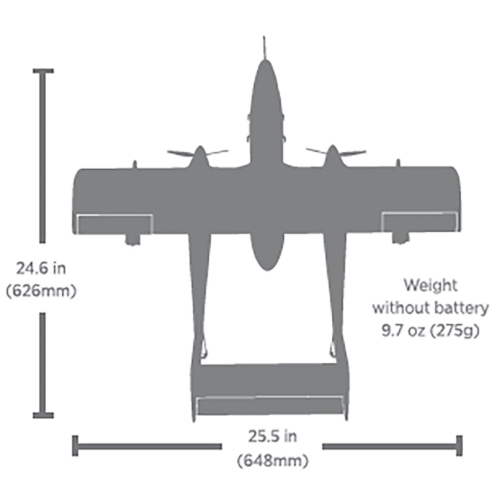 E-flite Micro OV-10 Bronco 645mm BNF Basic with AS3X and SAFE Select (EFLU35050)