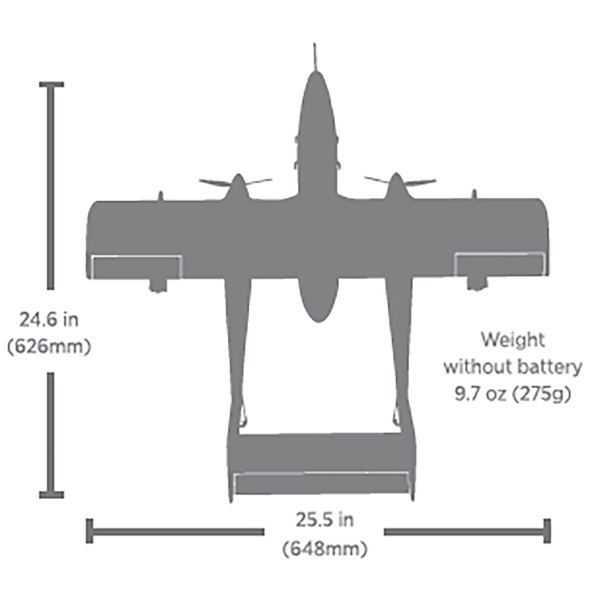 E-flite Micro OV-10 Bronco 645mm BNF Basic with AS3X and SAFE Select (EFLU35050)