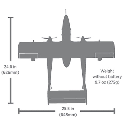 Micro OV-10 Bronco 645mm BNF Basic w/ AS3X/SAFE Select