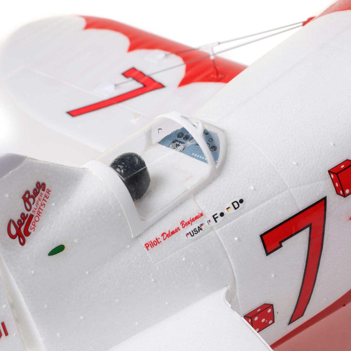 E-flite UMX Gee Bee R-2 510mm BNF Basic with AS3X and SAFE Select (EFLU61500)