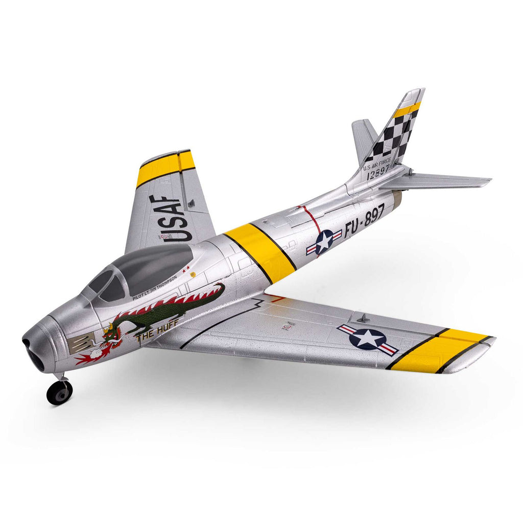 E-flite UMX F-86 Sabre 30mm EDF Jet BNF Basic with AS3X and SAFE Select (EFLU7050)
