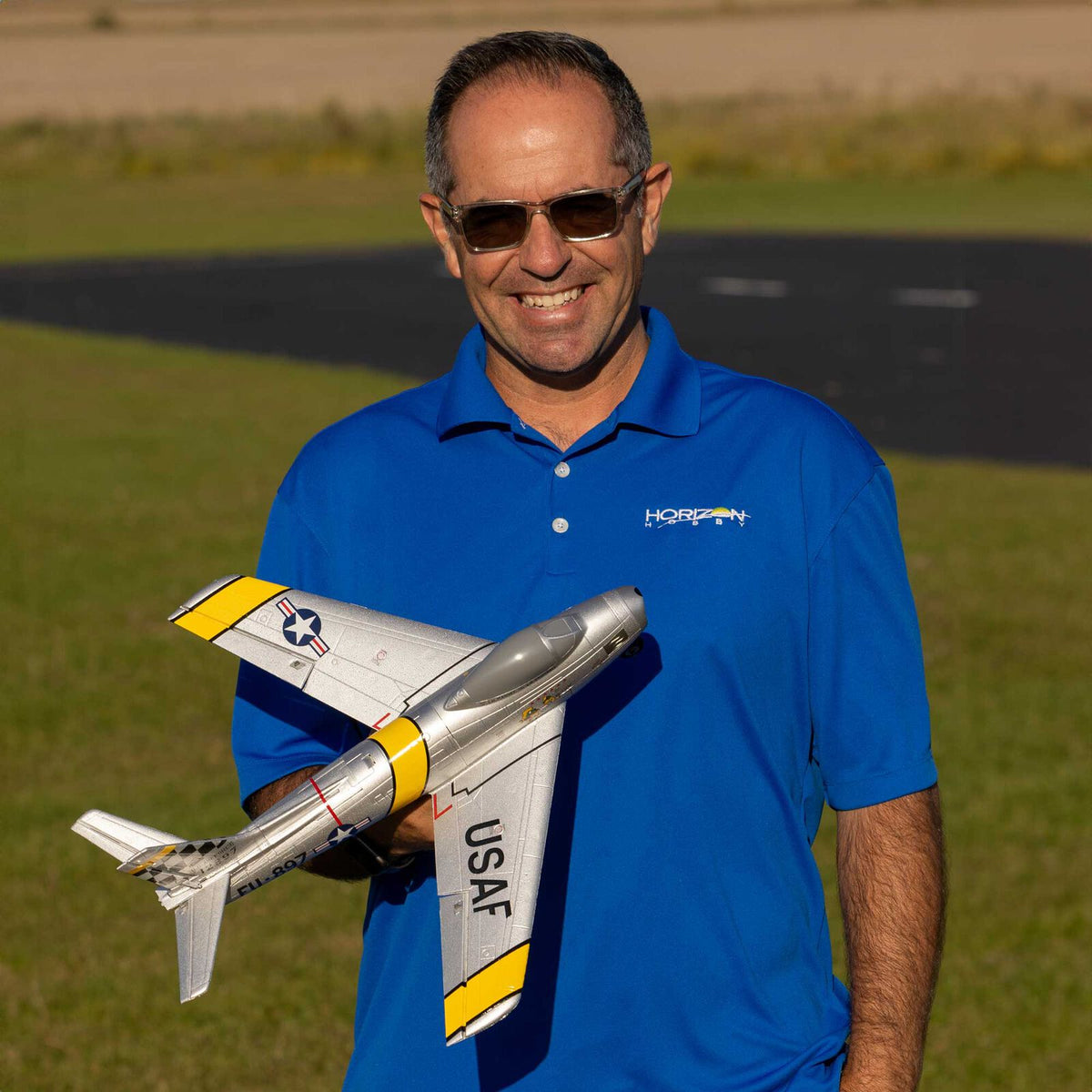 E-flite UMX F-86 Sabre 30mm EDF Jet BNF Basic with AS3X and SAFE Select (EFLU7050)