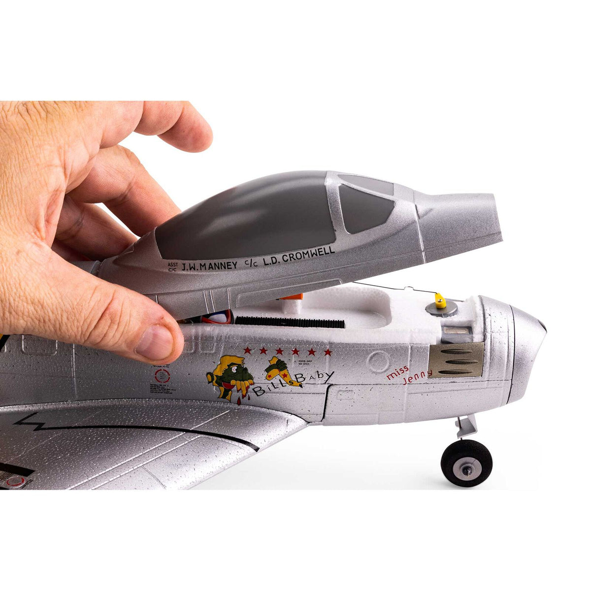 E-flite UMX F-86 Sabre 30mm EDF Jet BNF Basic with AS3X and SAFE Select (EFLU7050)