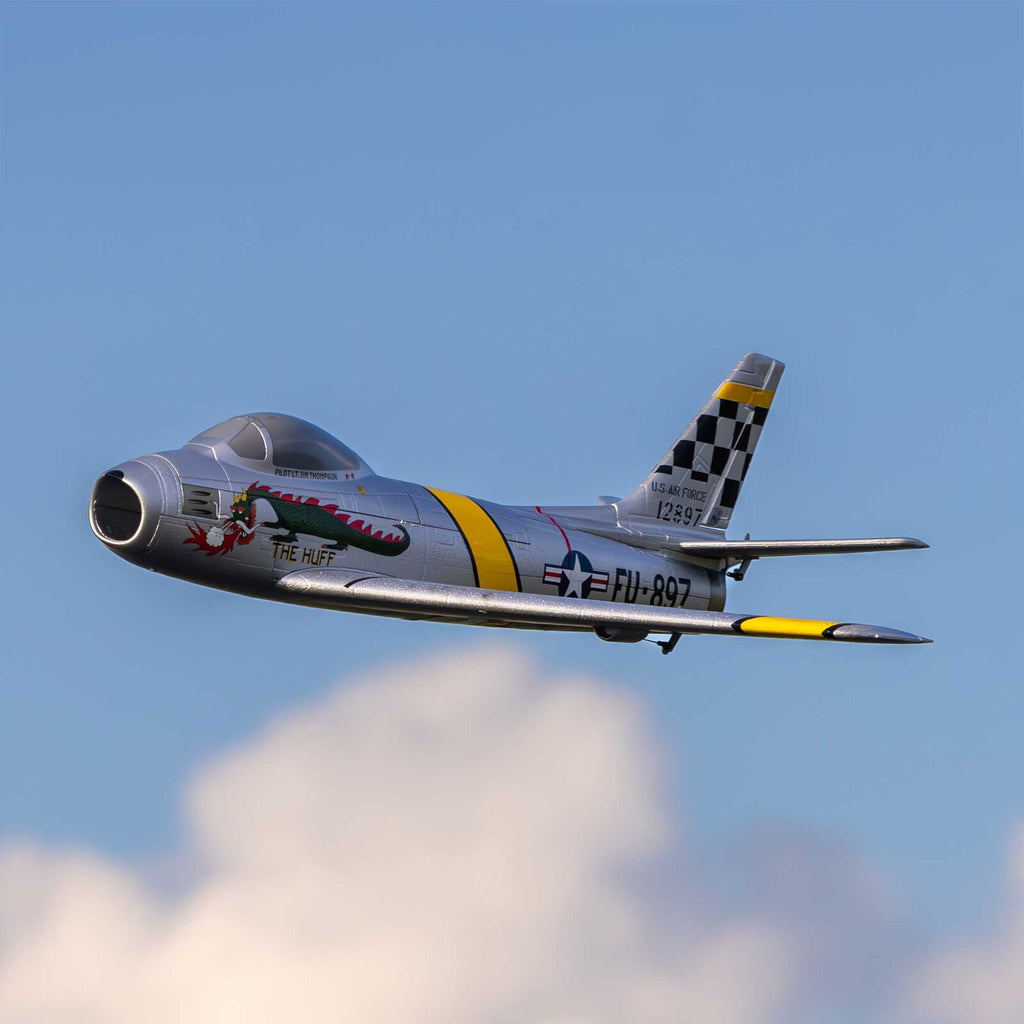 E-flite UMX F-86 Sabre 30mm EDF Jet BNF Basic with AS3X and SAFE Select (EFLU7050)