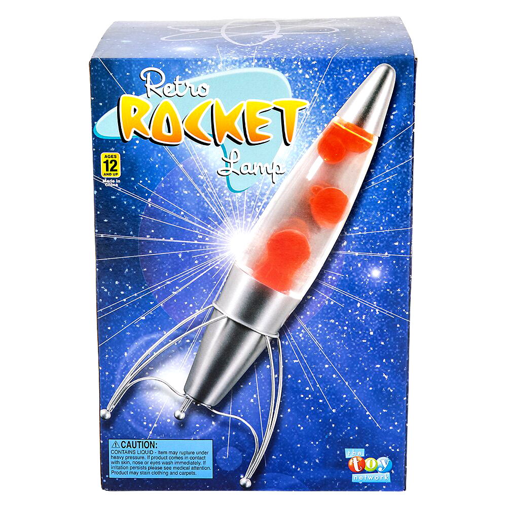 18" Rocket Ship Wax Motion Lamp