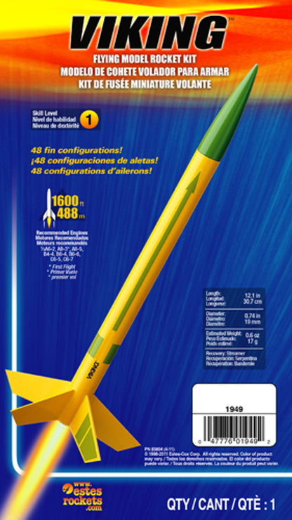 Viking Model Rocket Kit, Skill Level 1