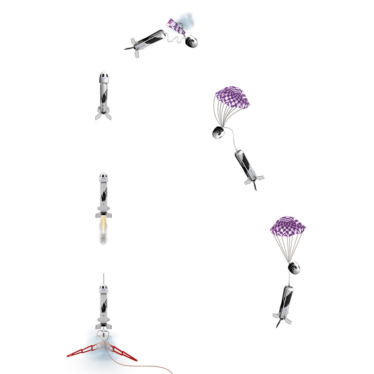 Blue Origin New Shepard Model Rocket