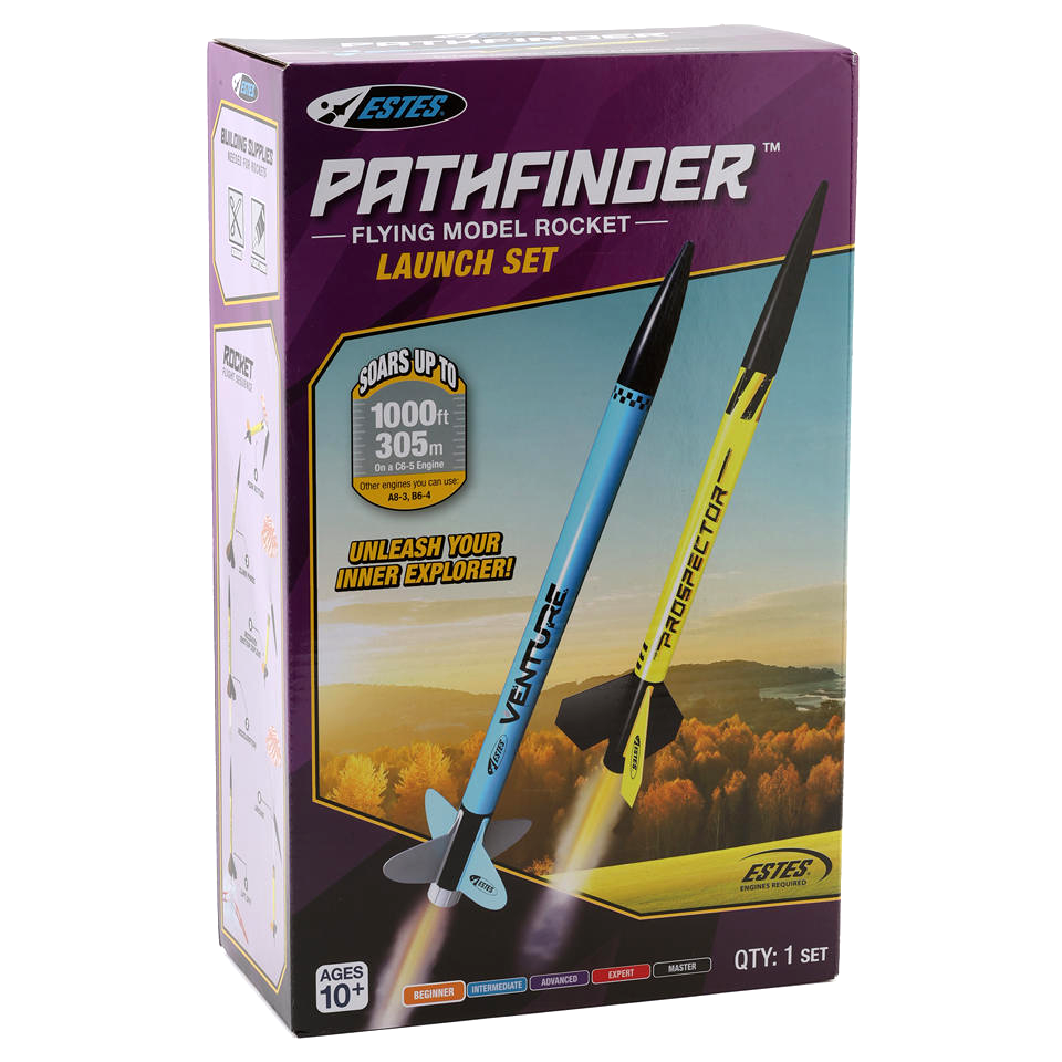 Pathfinder Rockets Fireworks Pathfinder Pack Launch Set (Includes 2 Rockets) – Atlanta Hobby