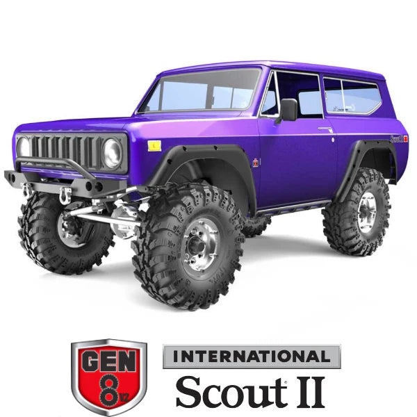 1/10 Gen8 V2 International Harvester Scout II: Purple (Requires battery & charger)
