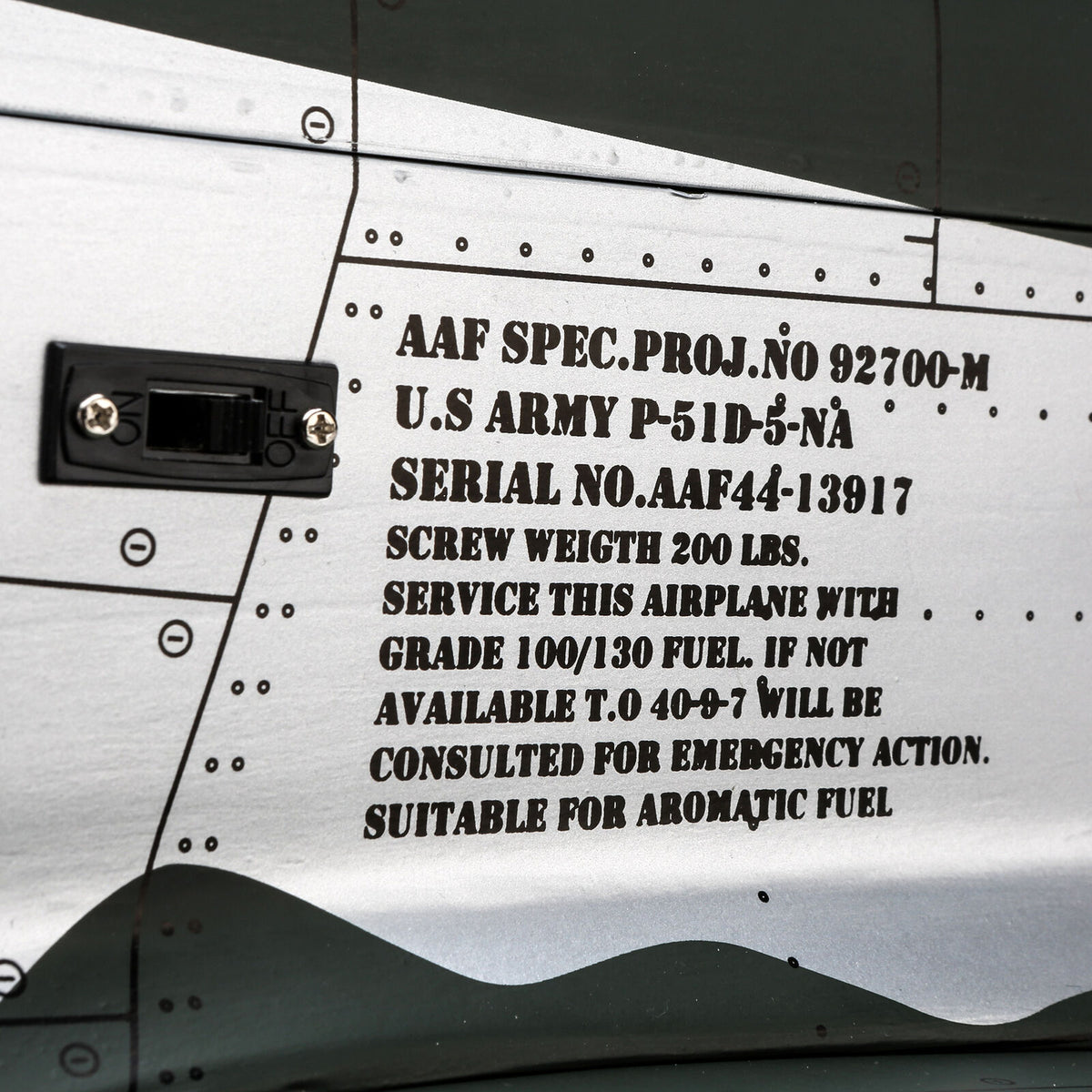 P-51D Mustang 20cc ARF  w/E-flite Retract Set