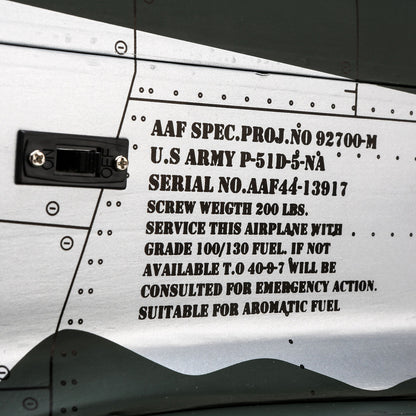 P-51D Mustang 20cc ARF  w/E-flite Retract Set
