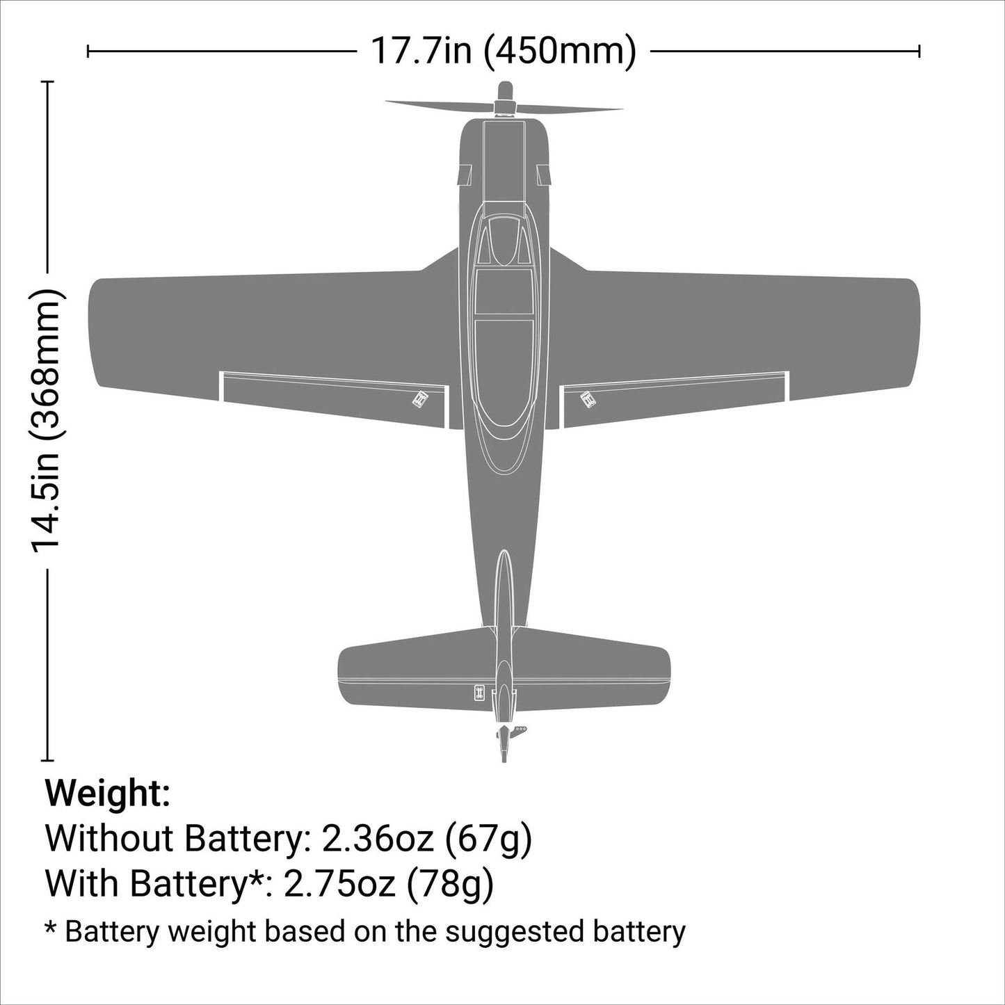 T-28 Trojan 450mm RTF