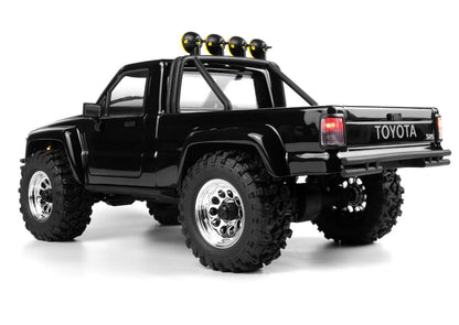 1/18 Venture Flux 1985 Toyota Hilux SR5, Brushless, Black: HPI160802