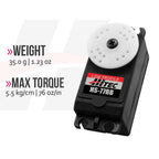 Hitec HS-77BB Low Profile Servo .34sec/114oz @ 6.0v (HRC31077S)