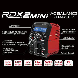 RDX2 Mini AC Balance Charger