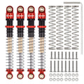 Injora Aluminum 51mm Threaded Oil Shocks, Red, 1/24 Axial AX24 (4) (INJSCX24-160RB-4)