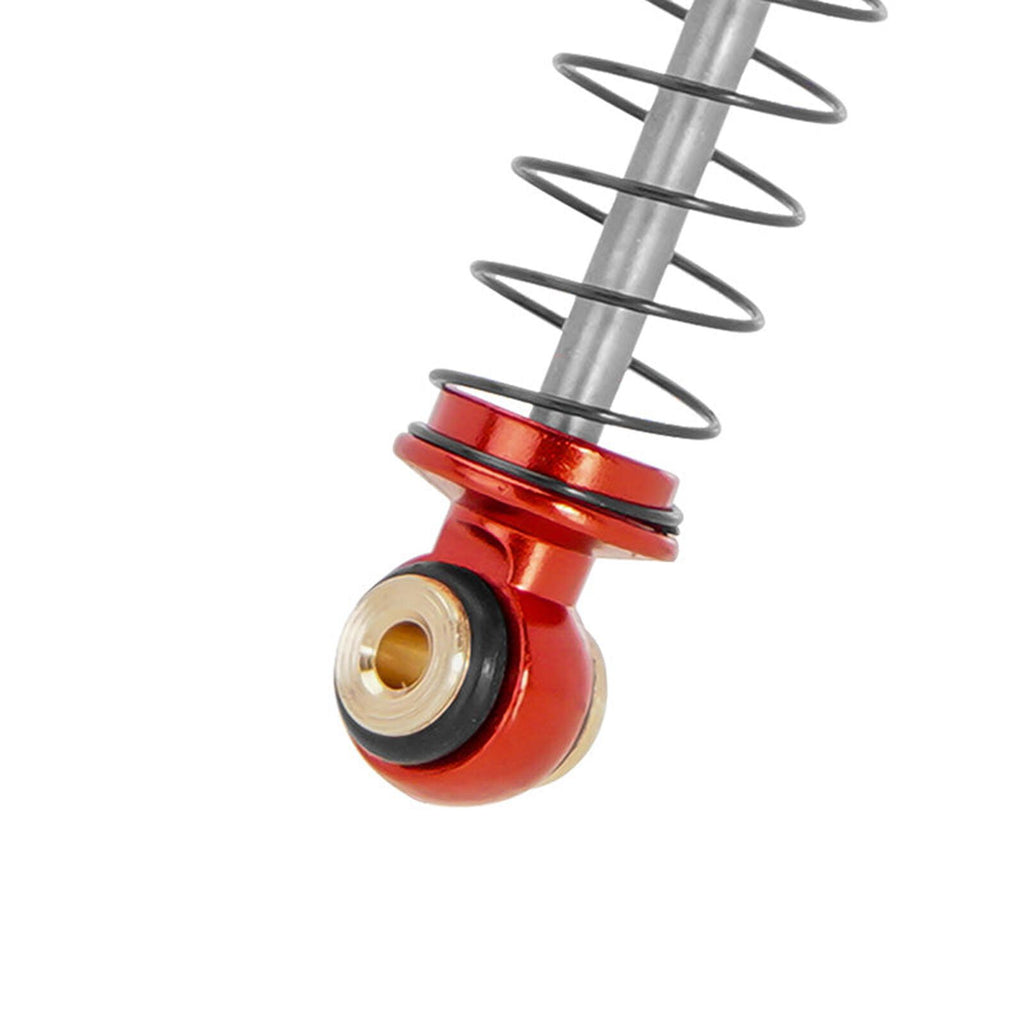 Injora Aluminum 51mm Threaded Oil Shocks, Red, 1/24 Axial AX24 (4) (INJSCX24-160RB-4)
