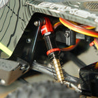 Injora Aluminum 51mm Threaded Oil Shocks, Red, 1/24 Axial AX24 (4) (INJSCX24-160RB-4)