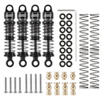 Injora Aluminum 40mm Big Bore Shocks, Black, 1/24 Axial SCX24 (4) (INJSCX24-179BK)