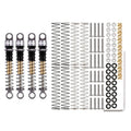 Injora Aluminum 43mm Threaded Oil Shocks, Grey, 1/24 Axial SCX24 (4) (INJSCX24-27GL-4)