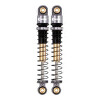 Injora Aluminum 43mm Threaded Oil Shocks, Grey, 1/24 Axial SCX24 (4) (INJSCX24-27GL-4)