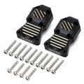 INJORA black brass diff covers for Axial SCX24 and AX24, pair, INJSCX24-37BK