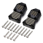 INJORA black brass diff covers for Axial SCX24 and AX24, pair, INJSCX24-37BK