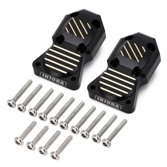 Black Brass Diff Covers for SCX24 AX24