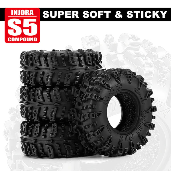 36*14mm 0.7" Swamp Claw Tires (T7019)