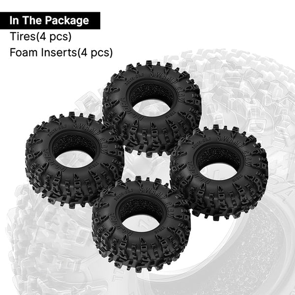 36*14mm 0.7" Swamp Claw Tires (T7019)