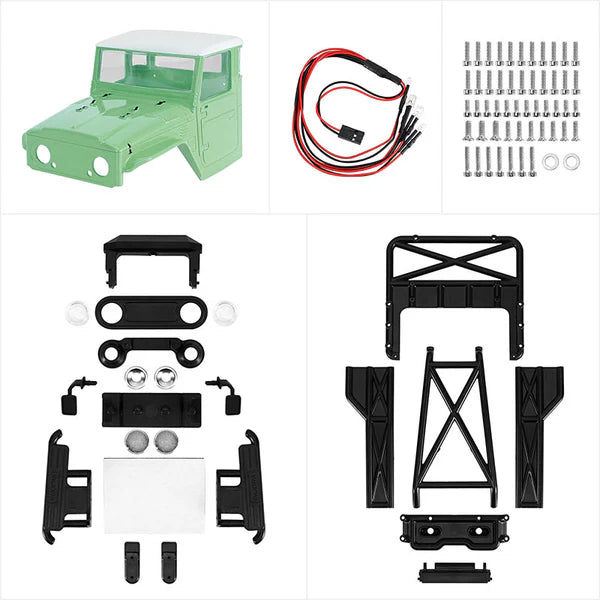 IR40-24 Half Truck Body SCX24:  Muted Green