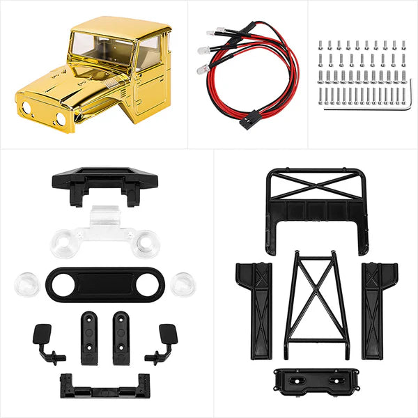IR40 Half Truck Body TRX4M Defender Bronco Gold LE