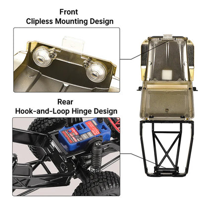 IR40 Half Truck Body TRX4M Defender Bronco Gold LE