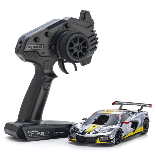 1/28 Mini-Z RWD MR-04 readyset Corvette C8.R Chrome/Yellow 20th Annive ...