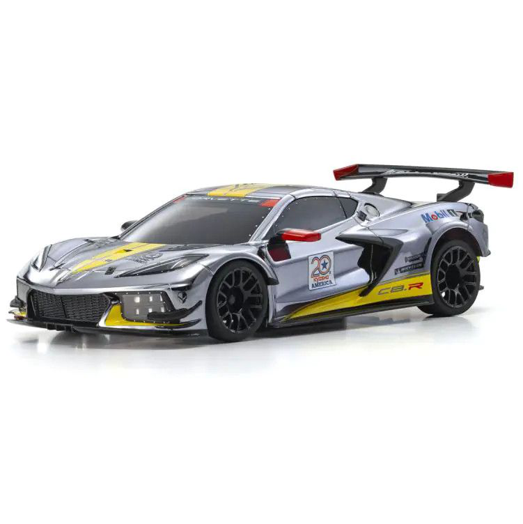 Kyosho 1/28 Mini-Z RWD MR-04 readyset Corvette C8.R Chrome/Yellow 20th Anniversary (KYO32356CRY)