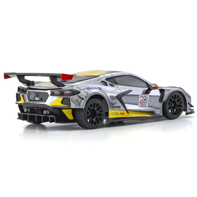 Kyosho 1/28 Mini-Z RWD MR-04 readyset Corvette C8.R Chrome/Yellow 20th Anniversary (KYO32356CRY)