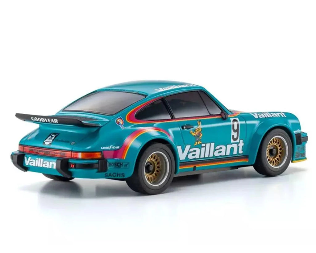 Kyosho 1/28 Mini-Z RWD Porsche 934 RSR MR-04 Readyset, Vaillant #9 (KYO32368V)