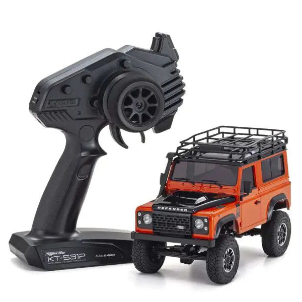 1/28 MINI-Z 4x4 Series Ready Set Land Rover Defender 90 Adventure Phoenix Orange/Santorini Black