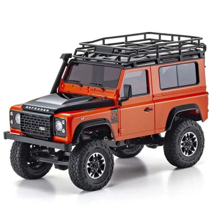 1/28 MINI-Z 4x4 Series Ready Set Land Rover Defender 90 Adventure Phoenix Orange/Santorini Black
