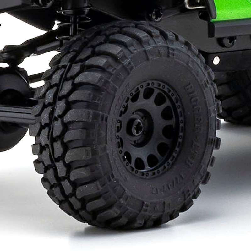 1/28 Mini Z 4x4 Jeep Wrangler Unlimited Rubicon Green:KYO32536GR