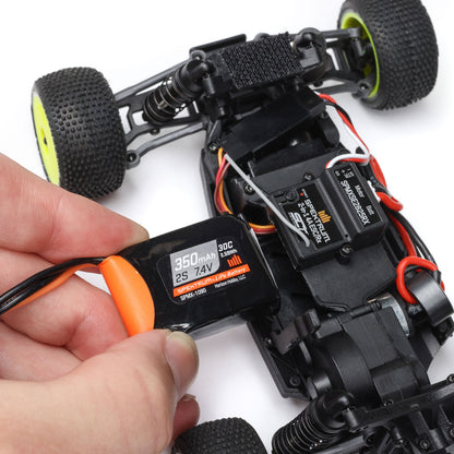 1/28 Micro-T 2WD Silver RTR : LOS-1392T2