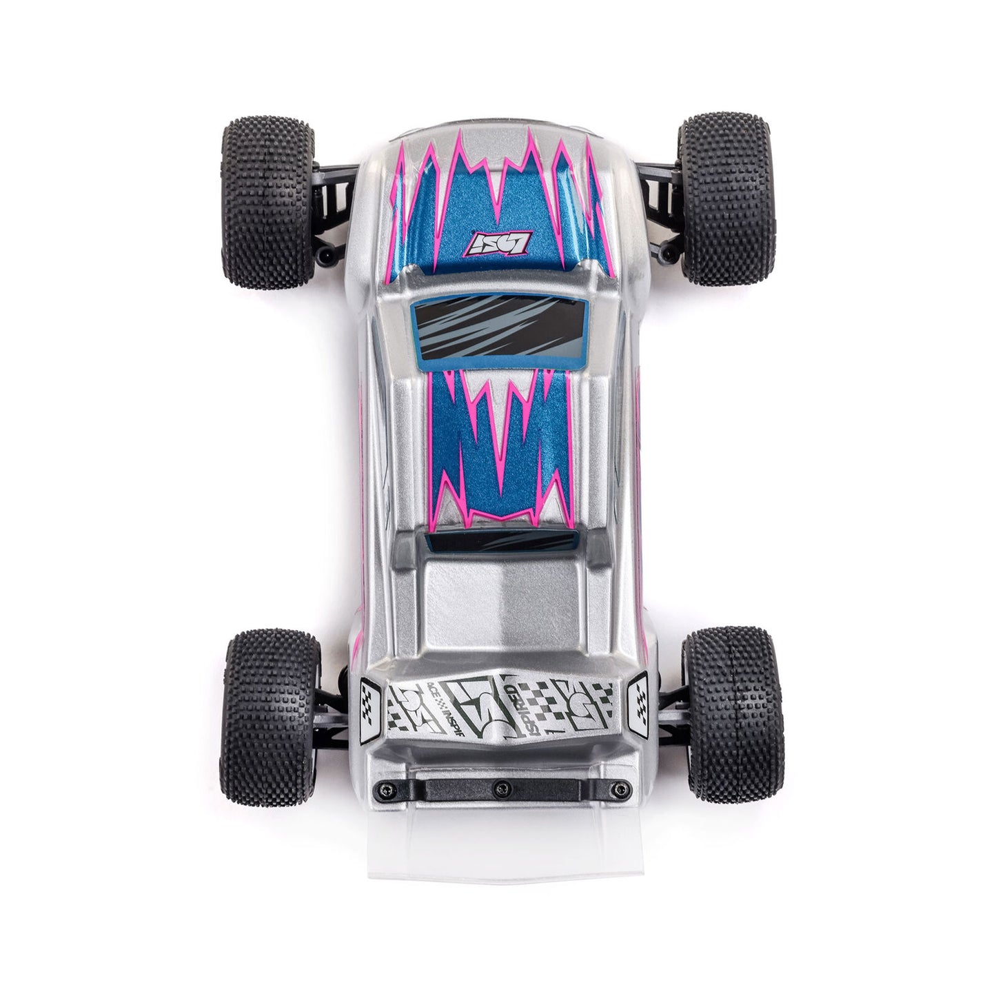 1/28 Micro-T 2WD Silver RTR : LOS-1392T2