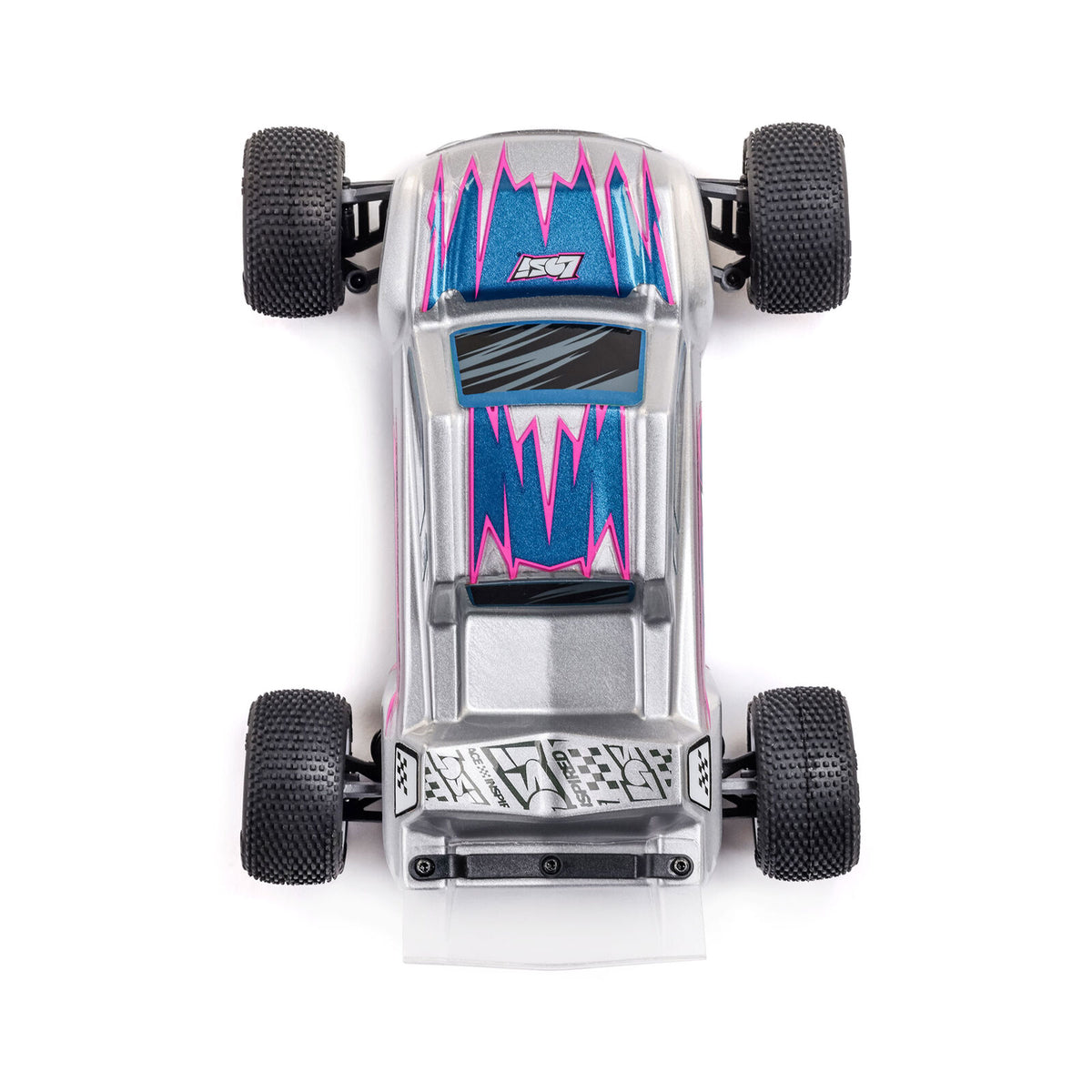 1/28 Micro-T 2WD Silver RTR : LOS-1392T2