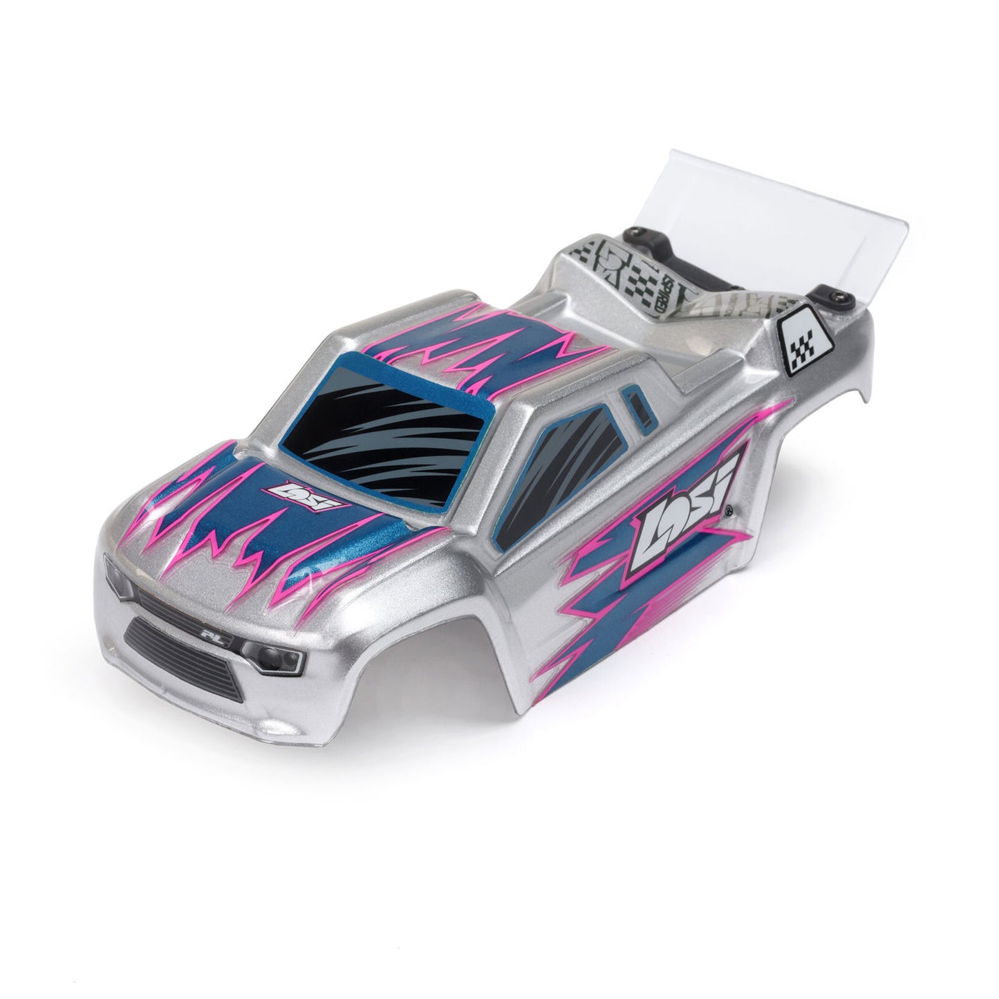 1/28 Micro-T 2WD Silver RTR : LOS-1392T2