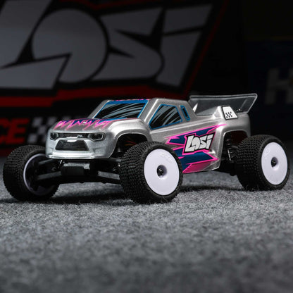 1/28 Micro-T 2WD Silver RTR : LOS-1392T2