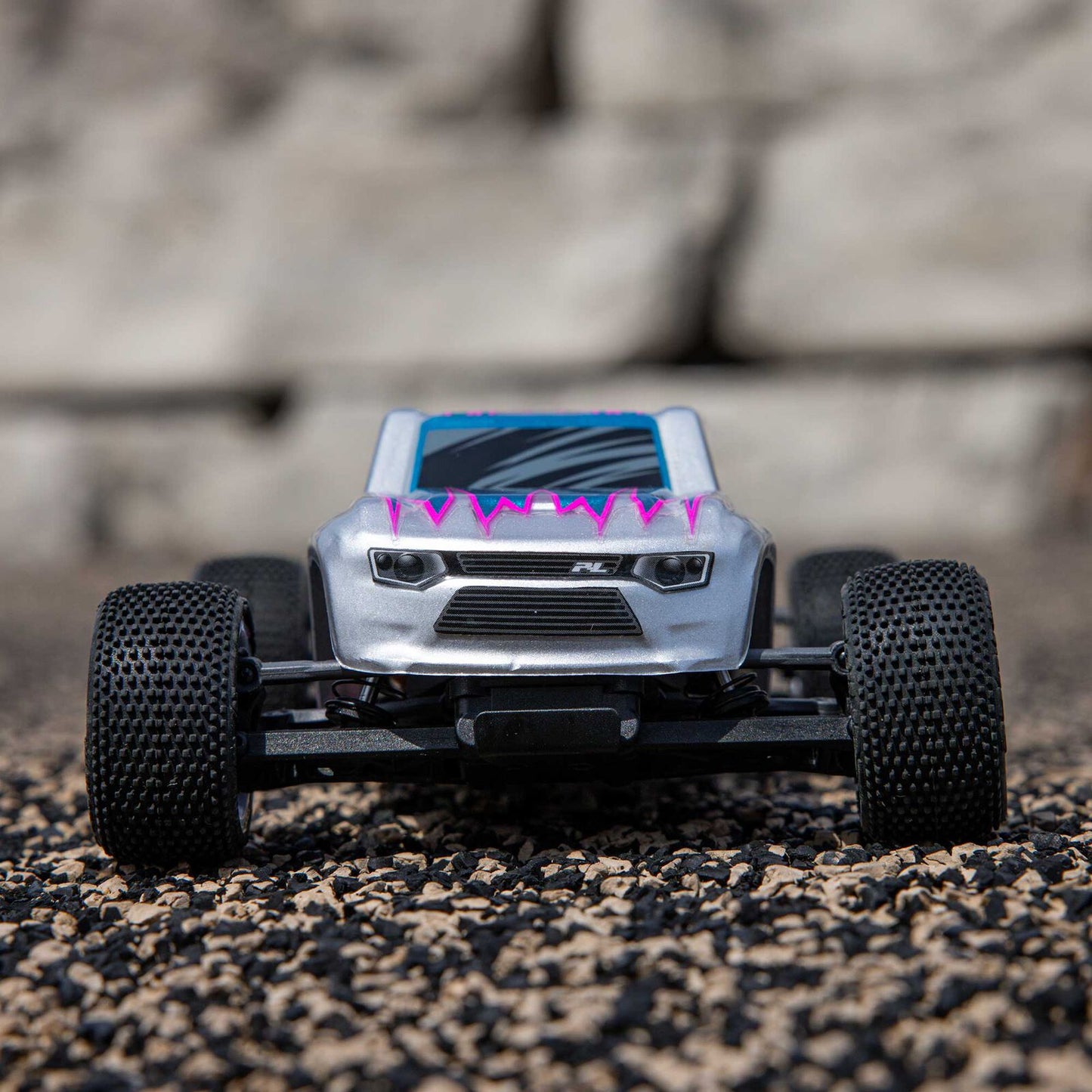1/28 Micro-T 2WD Silver RTR : LOS-1392T2
