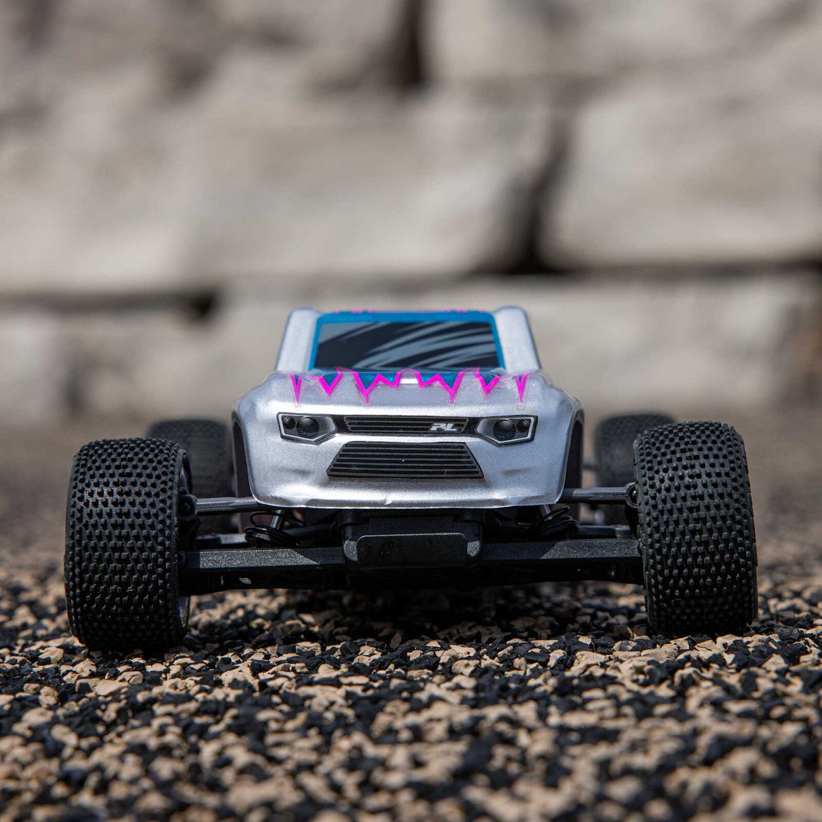 1/28 Micro-T 2WD Silver RTR : LOS-1392T2