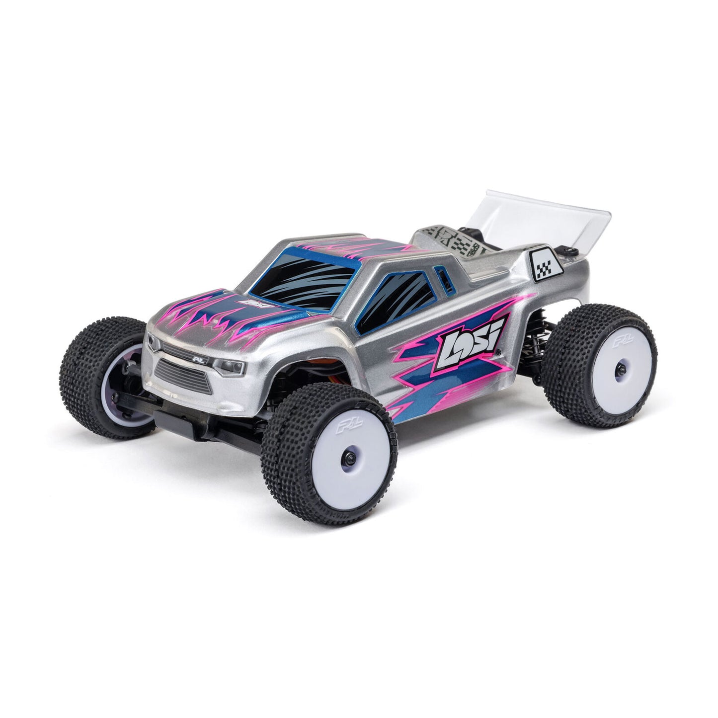 1/28 Micro-T 2WD Silver RTR : LOS-1392T2